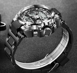 Big Bang! Military Watch official Brand 50m Waterproof Wristwatch LED Alarm Clock Sport Watch Male masculin